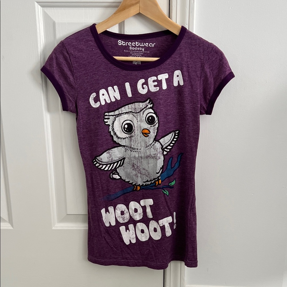 Streetwear Society Purple Owl Tee